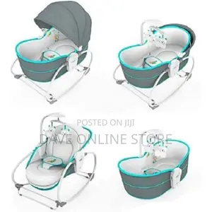 Mastela 5 in 1 Baby Bassinet and Rocker - Multicolor