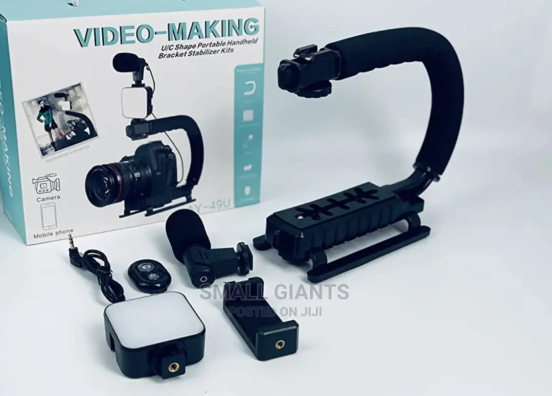 Portable Camera Stabilizer,Fill Light, Microphone Bracket