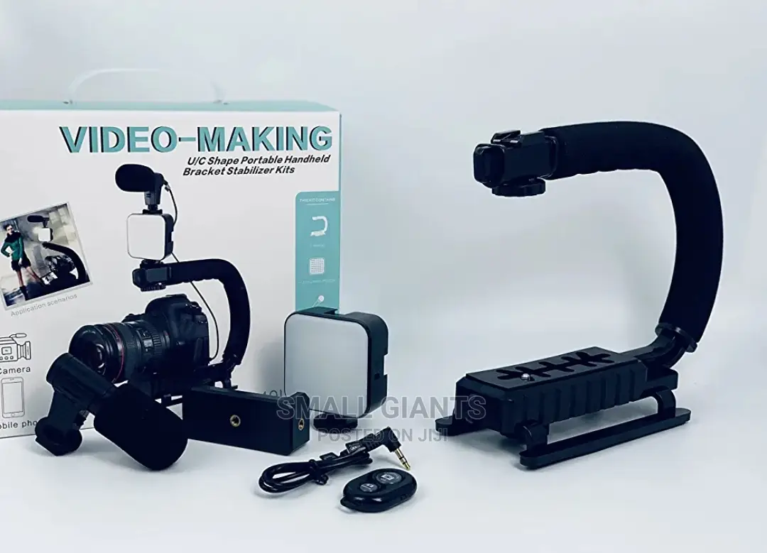 Portable Camera Stabilizer,Fill Light, Microphone Bracket