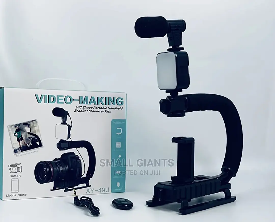 Portable Camera Stabilizer,Fill Light, Microphone Bracket