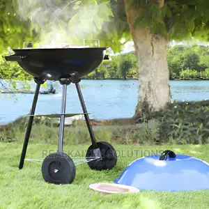 ROYALFORD Wheeled Barbecue Kettle Standing Grill