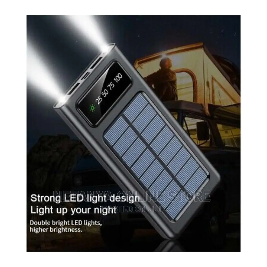 Portable 20000mah Solar Power Bank