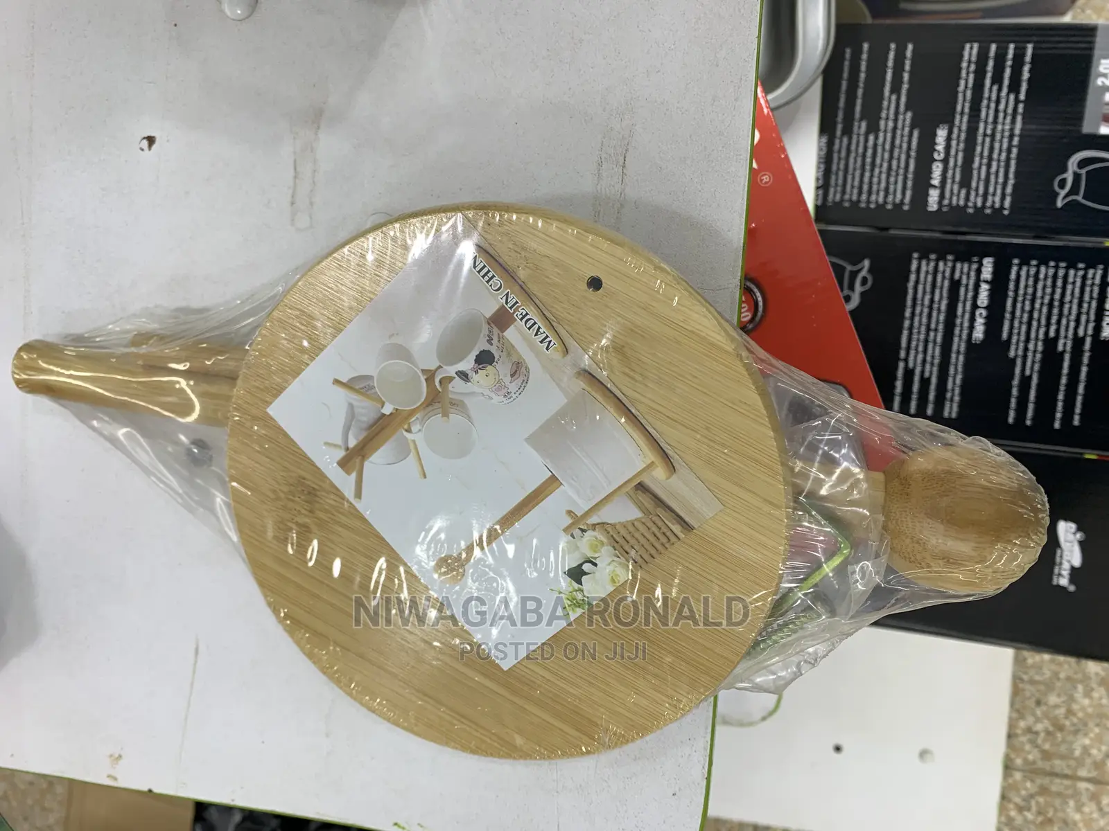 Vertical Wooden Paper Towel Holder