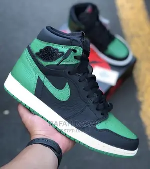 Original Air Jordan 1 Green Black