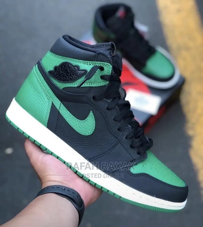 Original Air Jordan 1 Green Black
