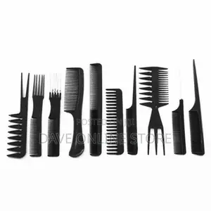 Professional Styling Hair Comb Set - 10 Pieces