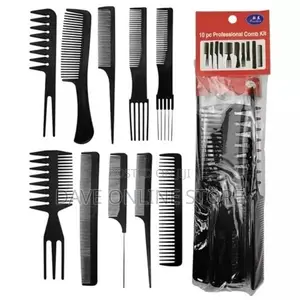 Professional Styling Hair Comb Set - 10 Pieces