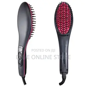 Simply Straight LCD Ceramic Hair Straightener Brush