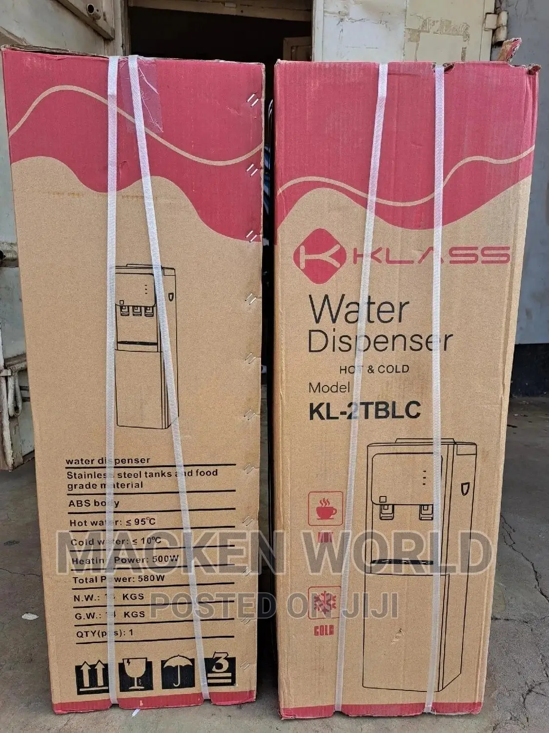 Klass Water Dispensers Available