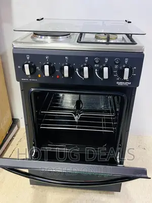 3 Gas + 1 Electric Globalstar Oven With Electric Oven-black   50x50cm