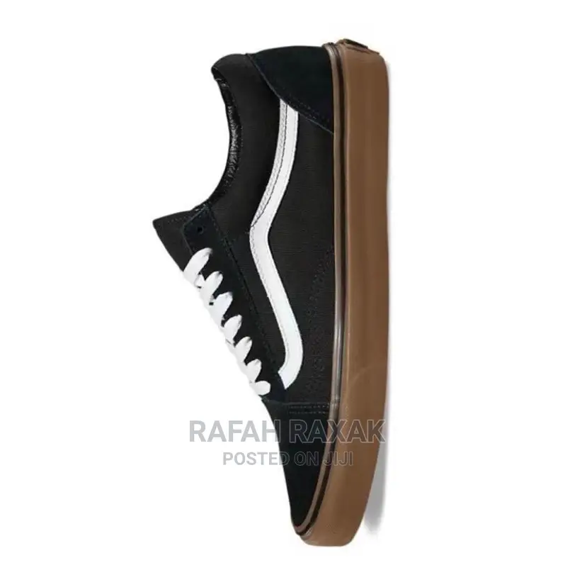 Original Black/Brown Vans Off the Wall Sneakers