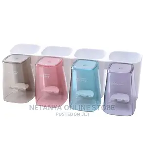 Toothbrush Holder and Toothpaste Dispenser