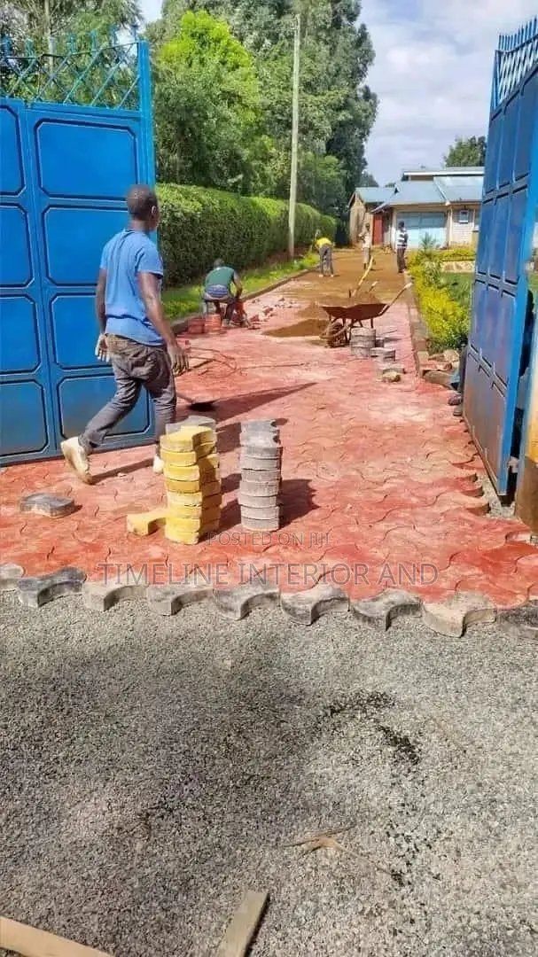 Coloured Pavers Installation