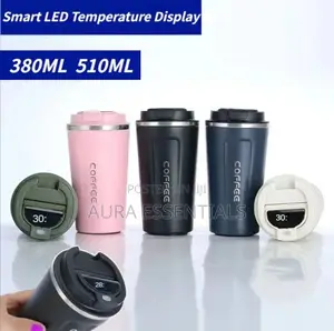 Stainless Steel Coffee Mug With Smart LED Temperature