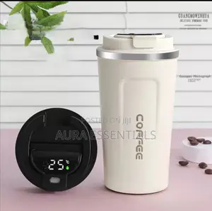 Stainless Steel Coffee Mug With Smart LED Temperature