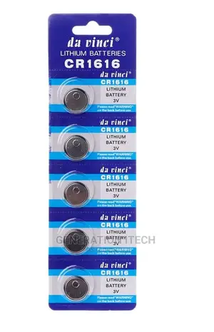 Cr 1616 Lithium Batteries- A Pack of 5 Pieces