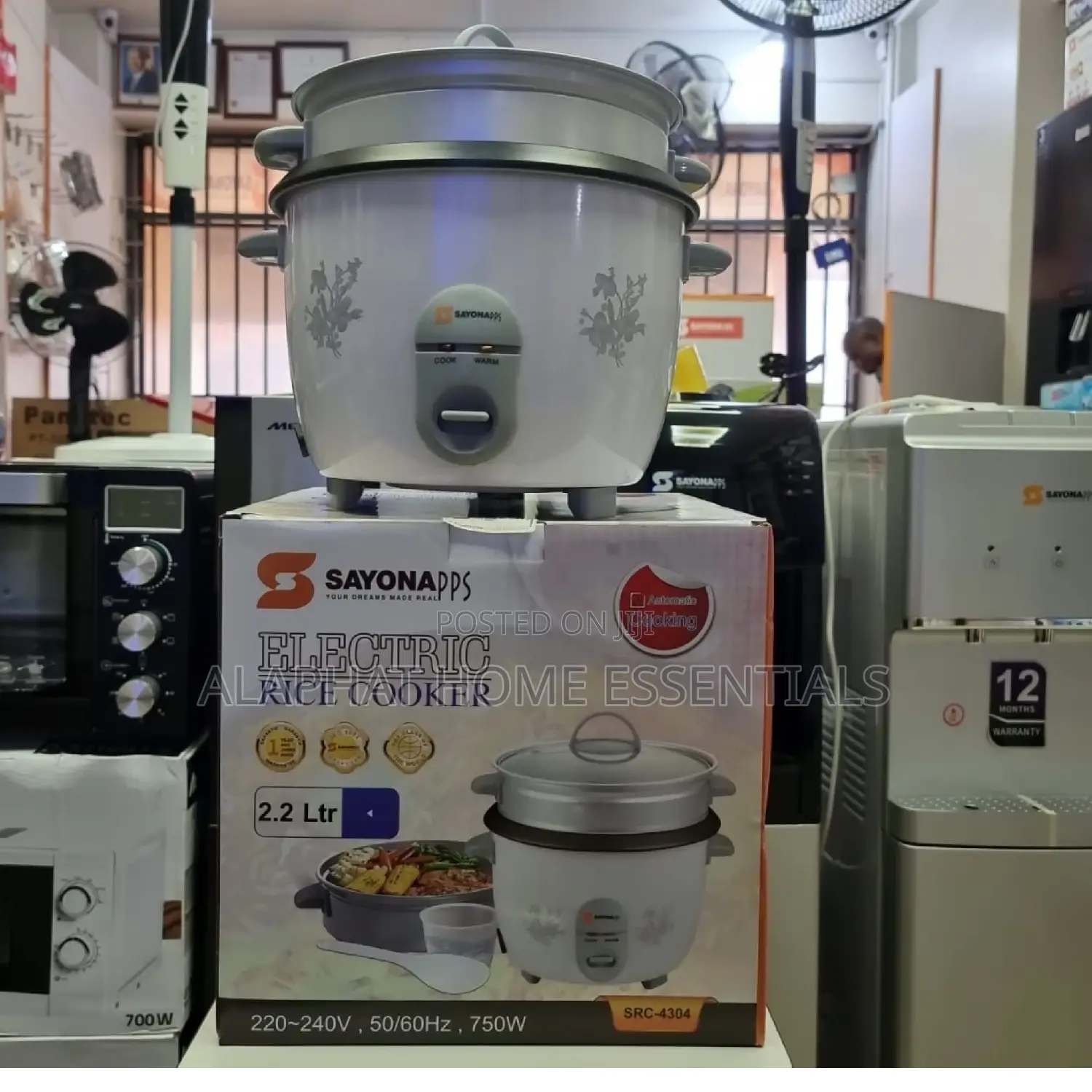 Sayona Rice Cooker 2.2L .