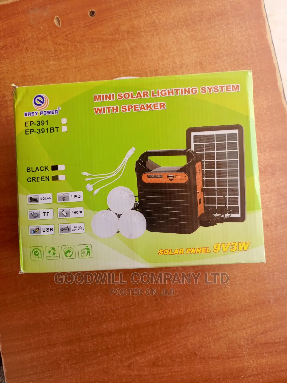 Portable Solar Kit With Radio and Bluetooth