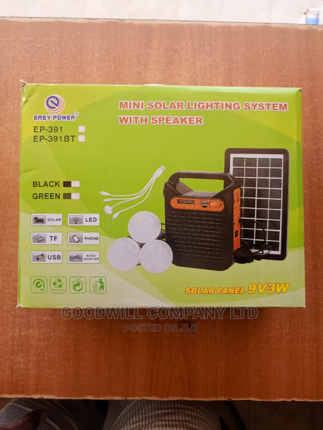 Portable Solar Kit With Radio and Bluetooth