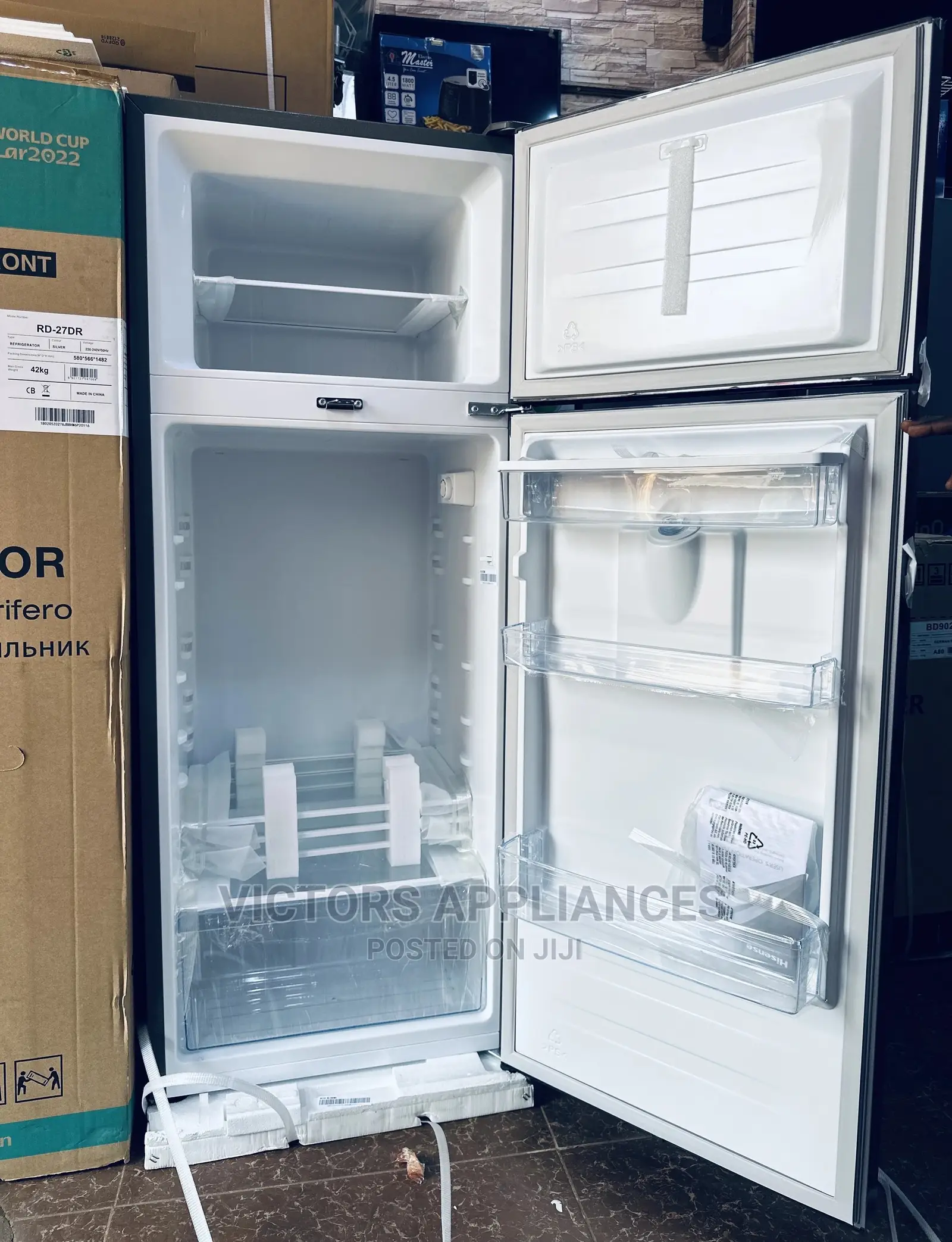 Hisense 270L Double Door Refrigerator With Water Dispenser