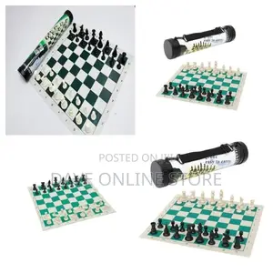 Portable Tournament Chess Game - Plastic Pieces