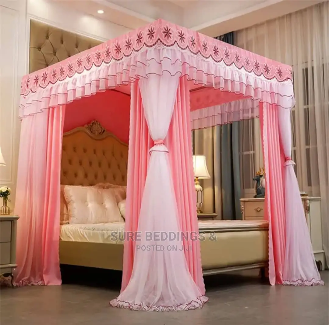 Double Layered 4 Stands Mosquito Net