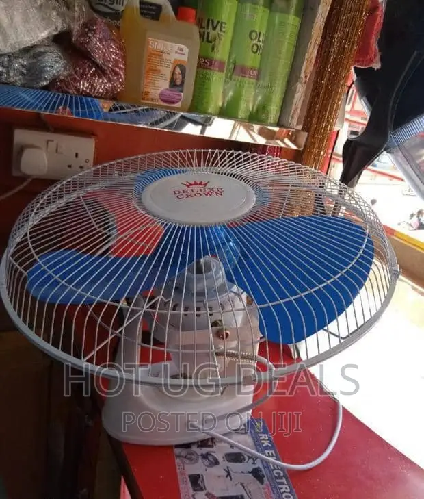 Ceiling 360° Rotating Fan _ Blue/White.