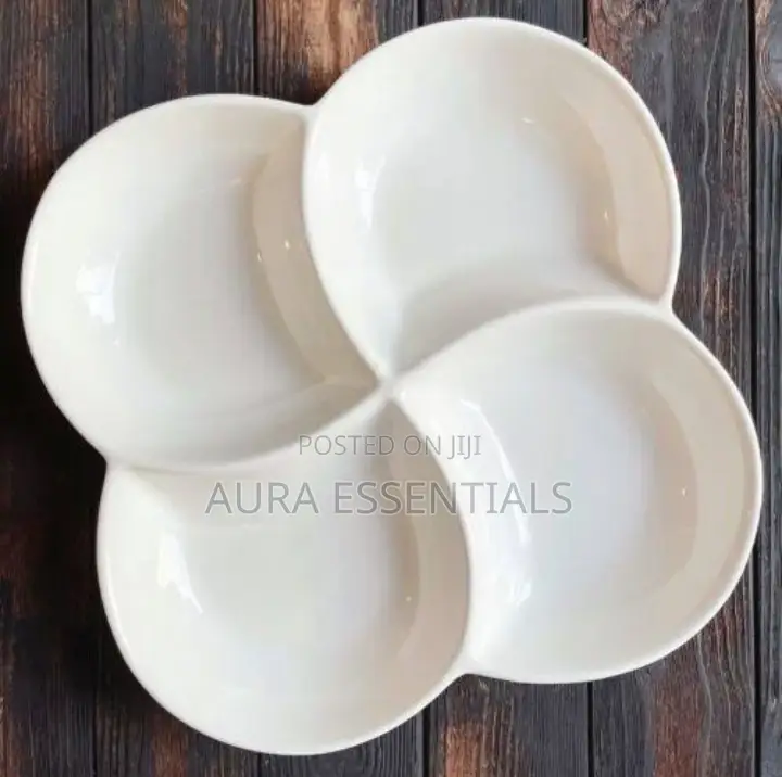 4 Section Ceramic Dish