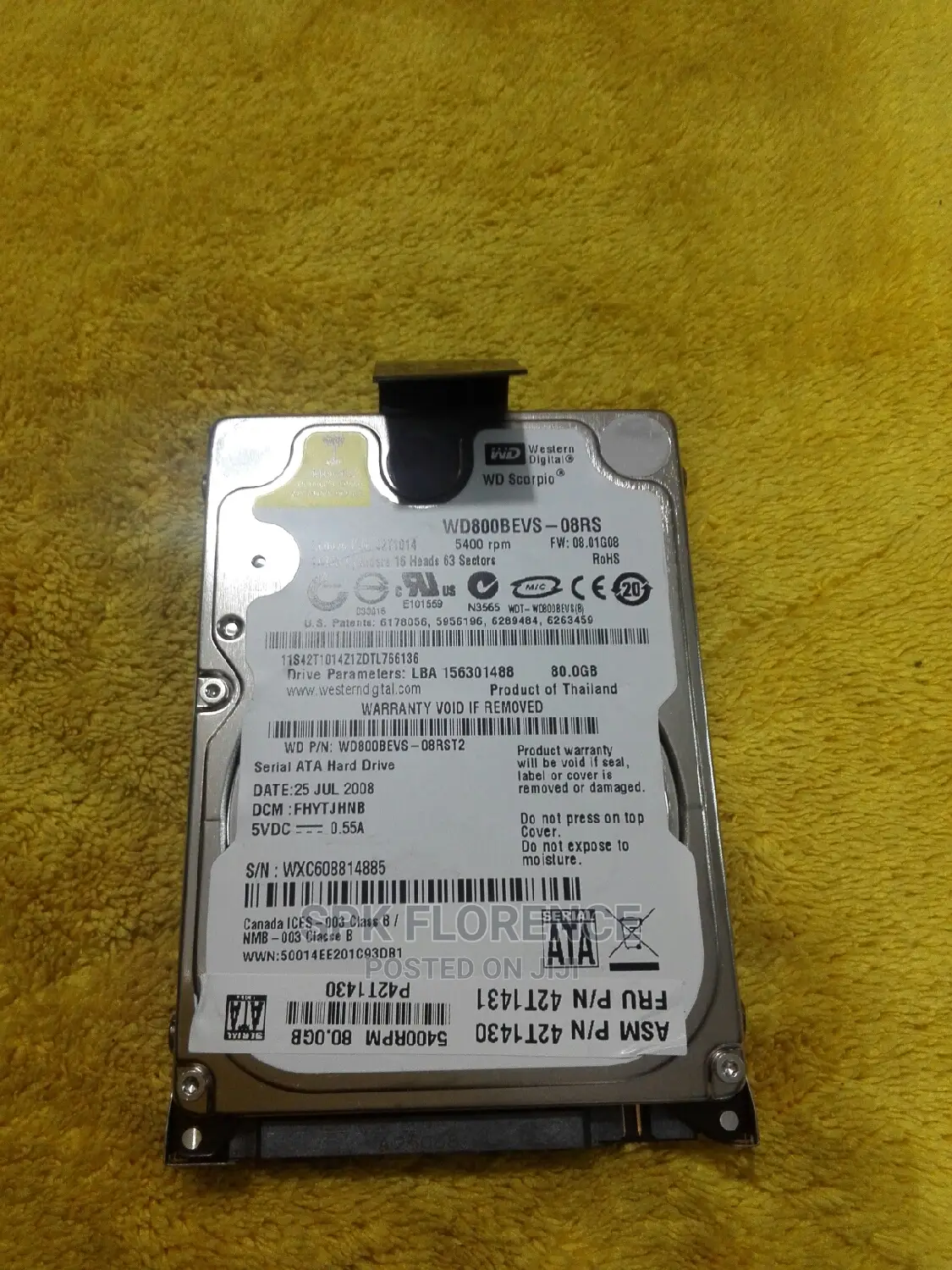 WD 80 Gb Hard Drive