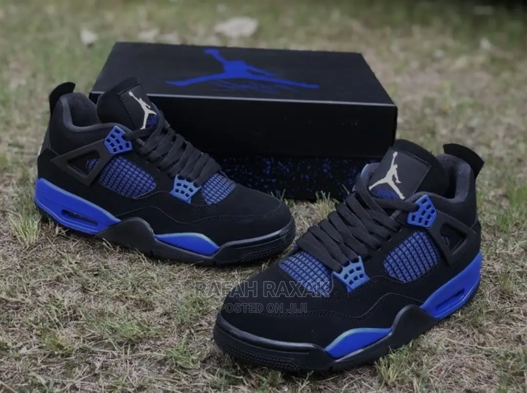 Original Air Jordan 4 Flight Black Blue