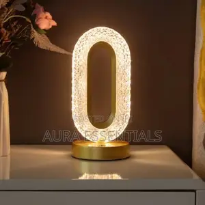 Luxury Oval Crystal Table Lamp