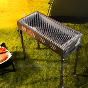 ROYALFORD Durable Iron Casting Barbecue Stand With Grill