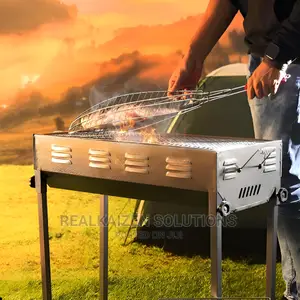 ROYALFORD Durable Iron Casting Barbecue Stand With Grill