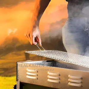 ROYALFORD Durable Iron Casting Barbecue Stand With Grill