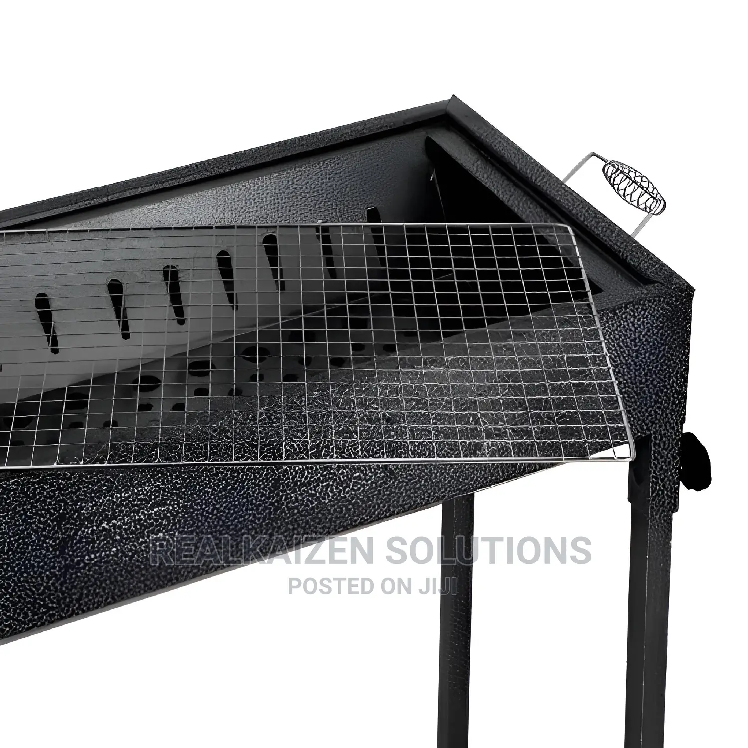 ROYALFORD Durable Iron Casting Barbecue Stand With Grill