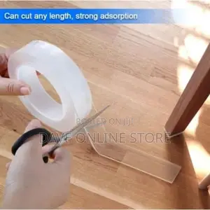 Double Sided Transparent Reusable Adhesive Tape
