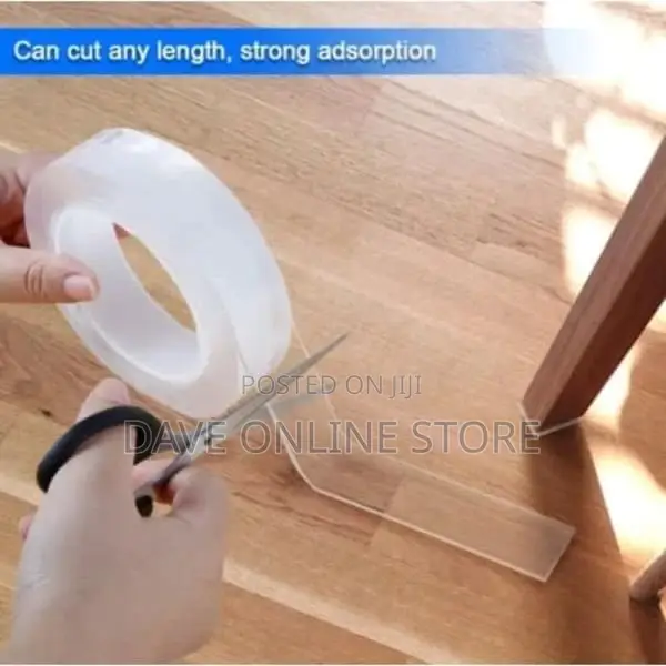 Double Sided Transparent Reusable Adhesive Tape