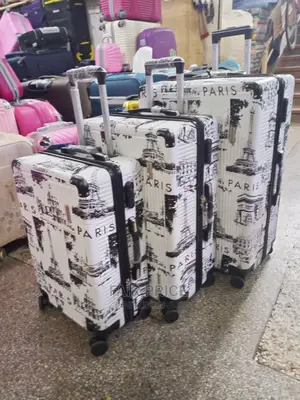 Plastic Suitcases Sets (White)