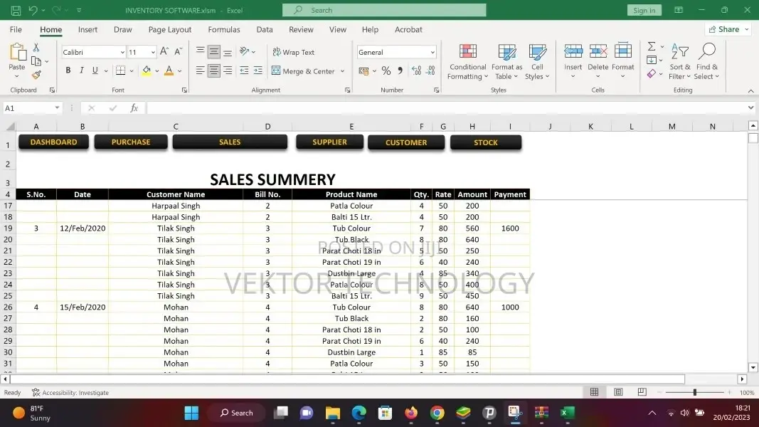 Stock Management Software In Excel