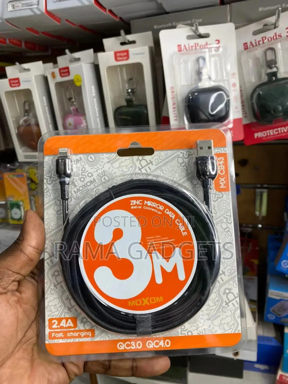 Zinc iPhone Data 3meter Cable