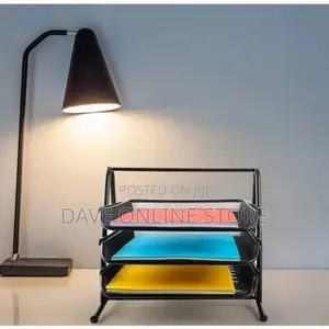 3 Tier Mesh Document Tray Filing Data Rack