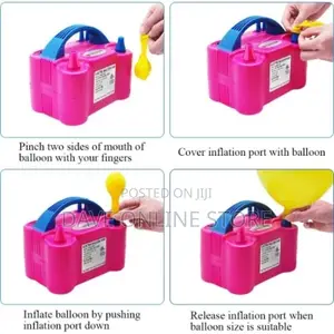 Electric Balloon Blower Pump Inflator for Decoration