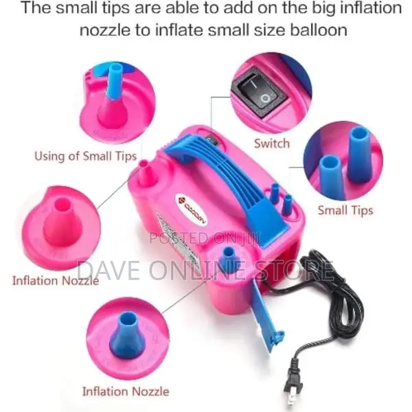 Electric Balloon Blower Pump Inflator for Decoration
