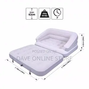 Avenli 5-In-1 Inflatable Flocked Sofa Bed