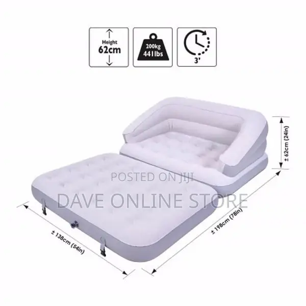Avenli 5-In-1 Inflatable Flocked Sofa Bed