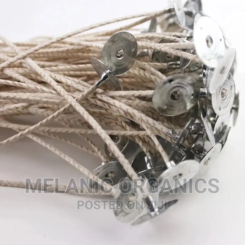 Wicks With Metallic Base a Dozen (12 Pieces)