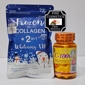 Frozen Skin Whitening Capsules With Acorbic Vitamin C Tablet