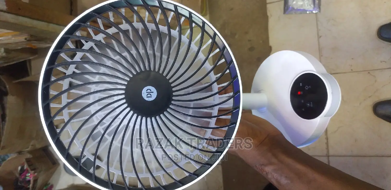 DP Rechargeable Table Fan With Torch