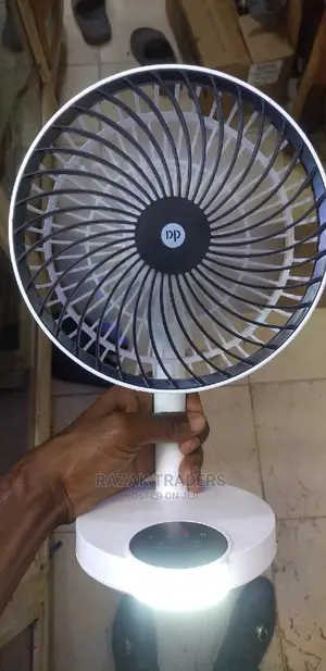 DP Rechargeable Table Fan With Torch