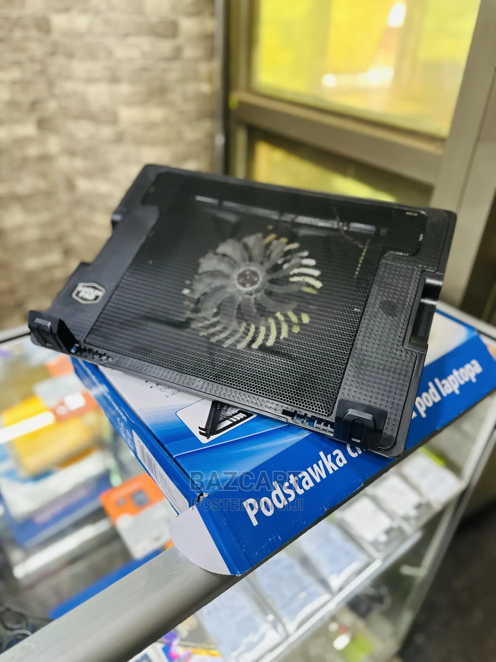 Laptop Cooling Fan With Blue Light and Cooling Fan